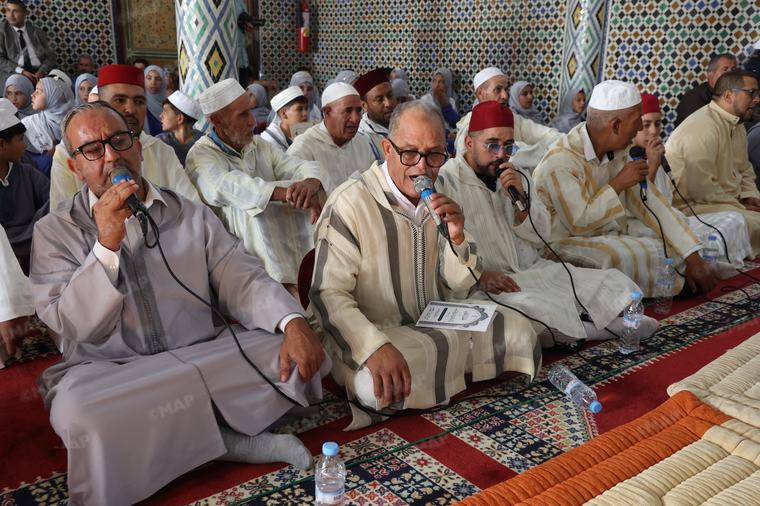 أجواء افتتاح الدورة الثالثة للمهرجان الوطني للحمادشة بمكناس